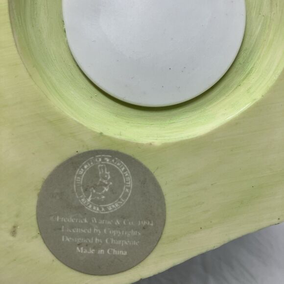 Beatrix Potter PETER RABBIT Figurine Bank 1994 Frederick Warne 7" Tall - Picture 9 of 9